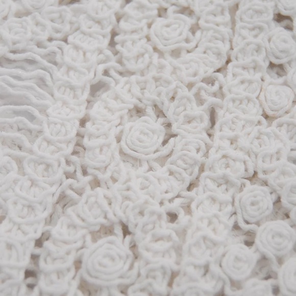 CLEARANCE White Bohemian Crochet Cropped Summer Boho Casual Tank Top - Picture 7 of 7